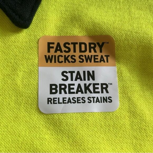 Carhartt FR Flame Resistant Hi Viz Yellow Reflective Button Shirt Mens Size XL - Picture 4 of 10